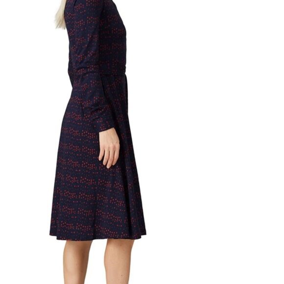 Boden Dress Size 8L Susannah Shirt Dress Long Size 8L Button Down with belt - Picture 3 of 14